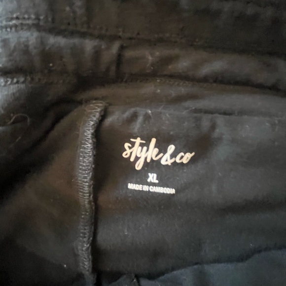 Black Drawstring Women's Skirt - Picture 3 of 6